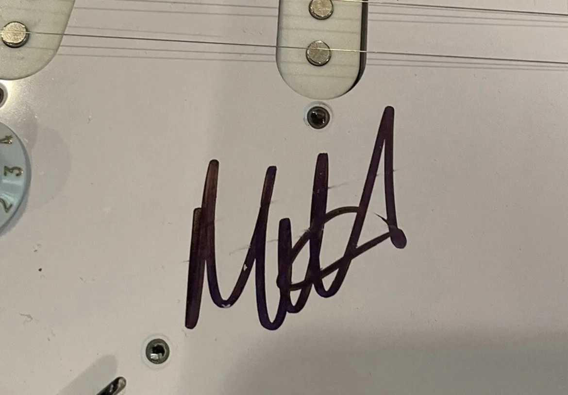 Matt Healy The 1975 Signed Custom Electric Guitar JSA COA, image 2