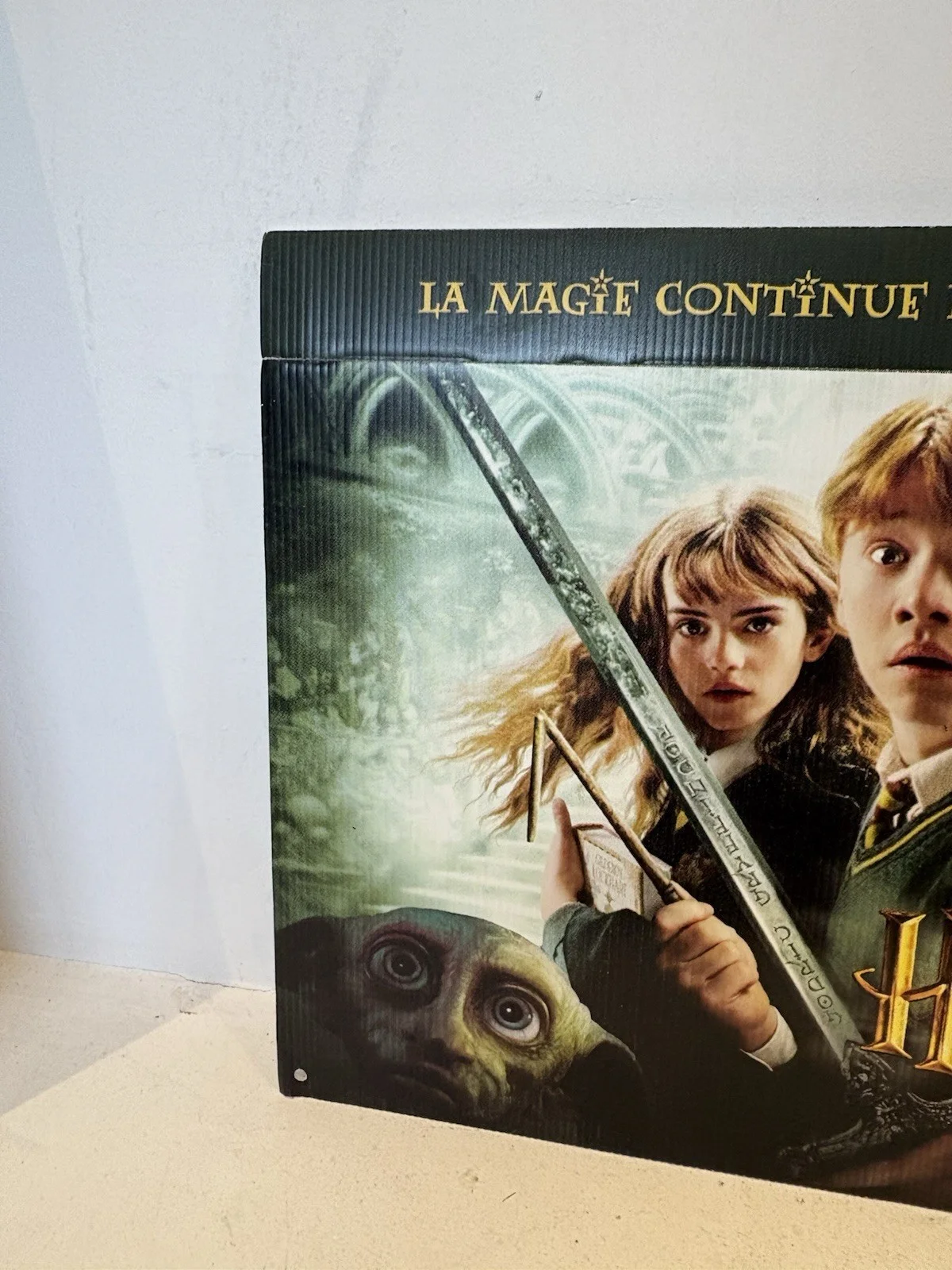 Harry Potter And The Chamber Of Secrets 2003 French VHS Billboard Sign 14x23”, изображение 2
