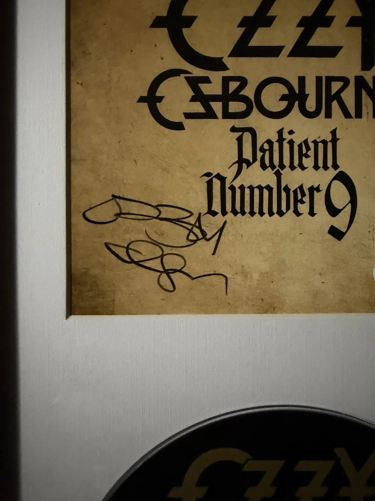 Ozzy Osbourne SIGNED Framed Patient Number 9 Autograph BLACK SABBATH JSA COA, image 2