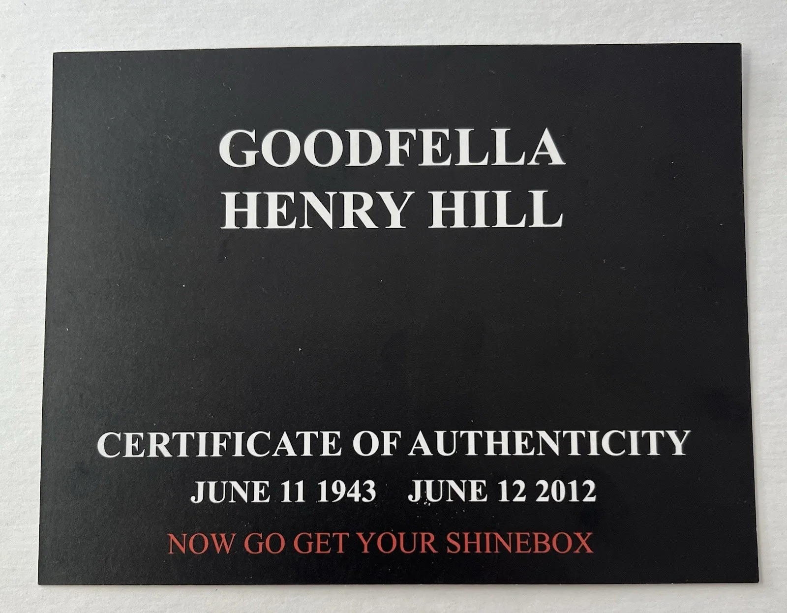 Henry Hill Signed Book Of Matches W/ Coa - Goodfellas -, изображение 3