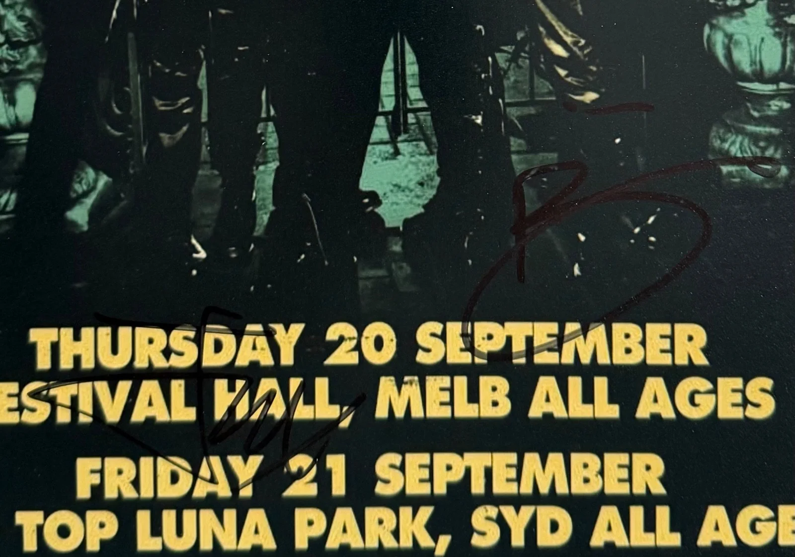 Good Charlotte Signed JSA Autograph 11 x 17 Concert Poster, изображение 2