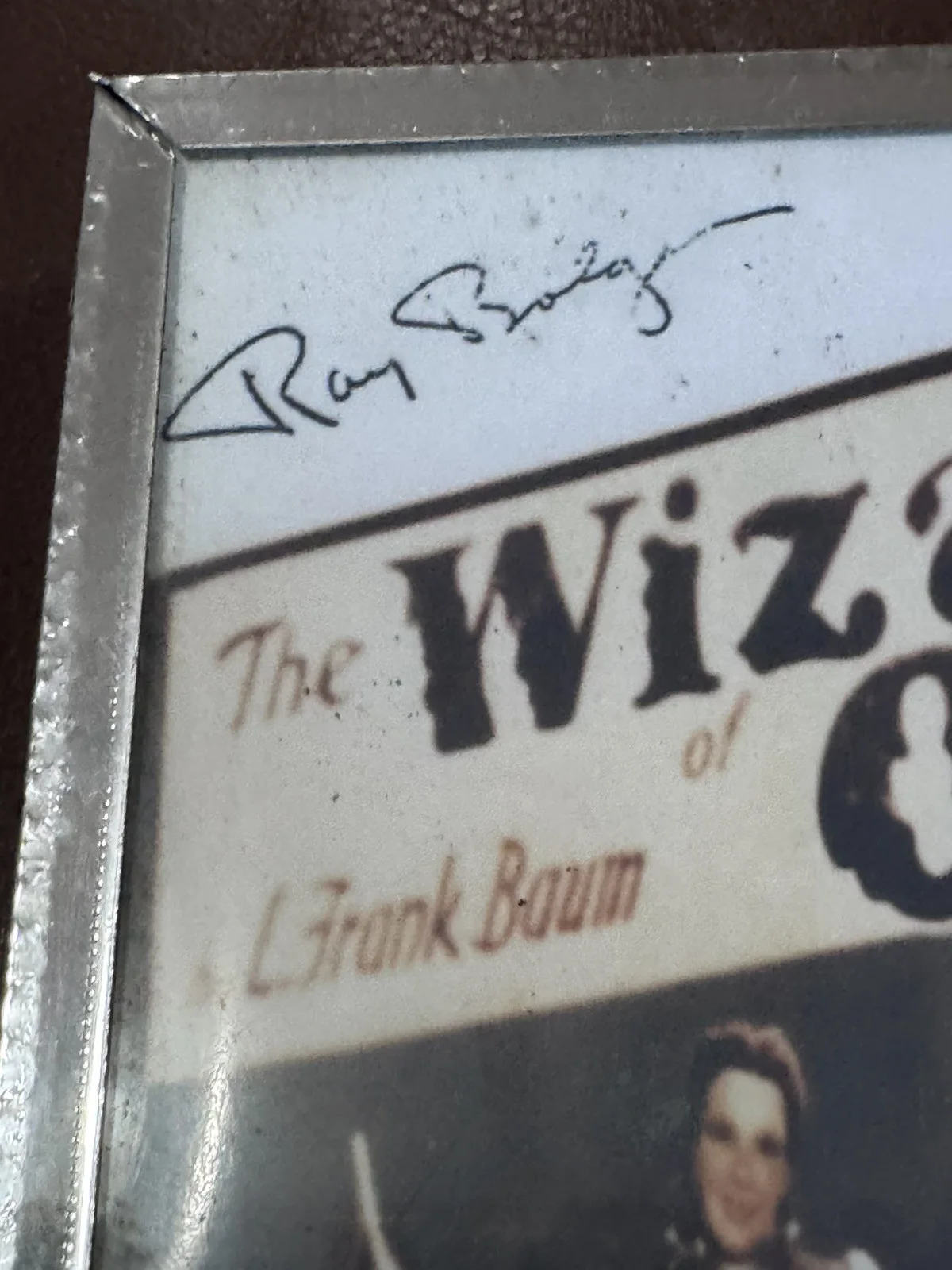 Wizard Of Oz Photo 5 Signatures In Silver Frame Great, image 2