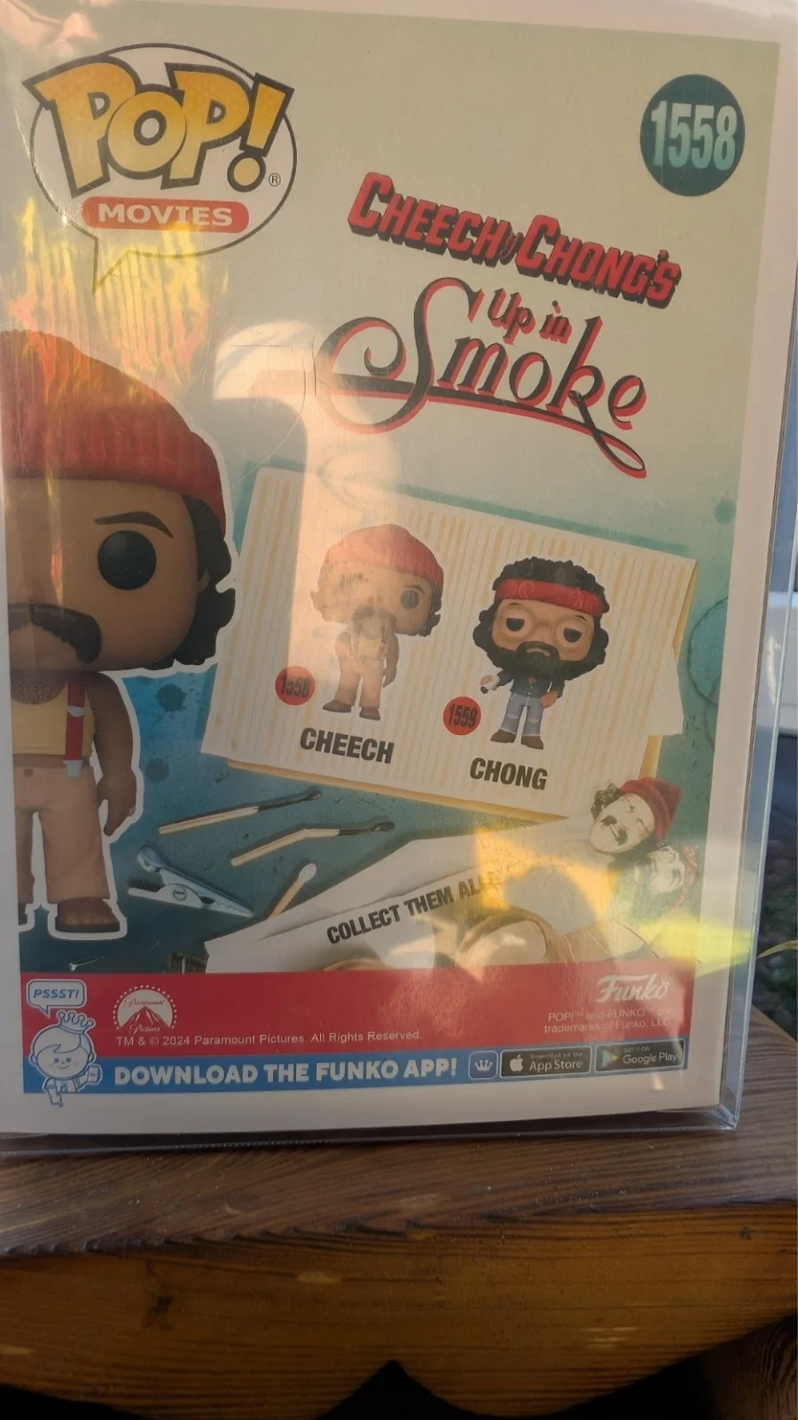Cheech Marin — Cheech Marin Signed Funko Pop 1558 Up in Smoke – Beckett COA – Mint Autograph, изображение 4