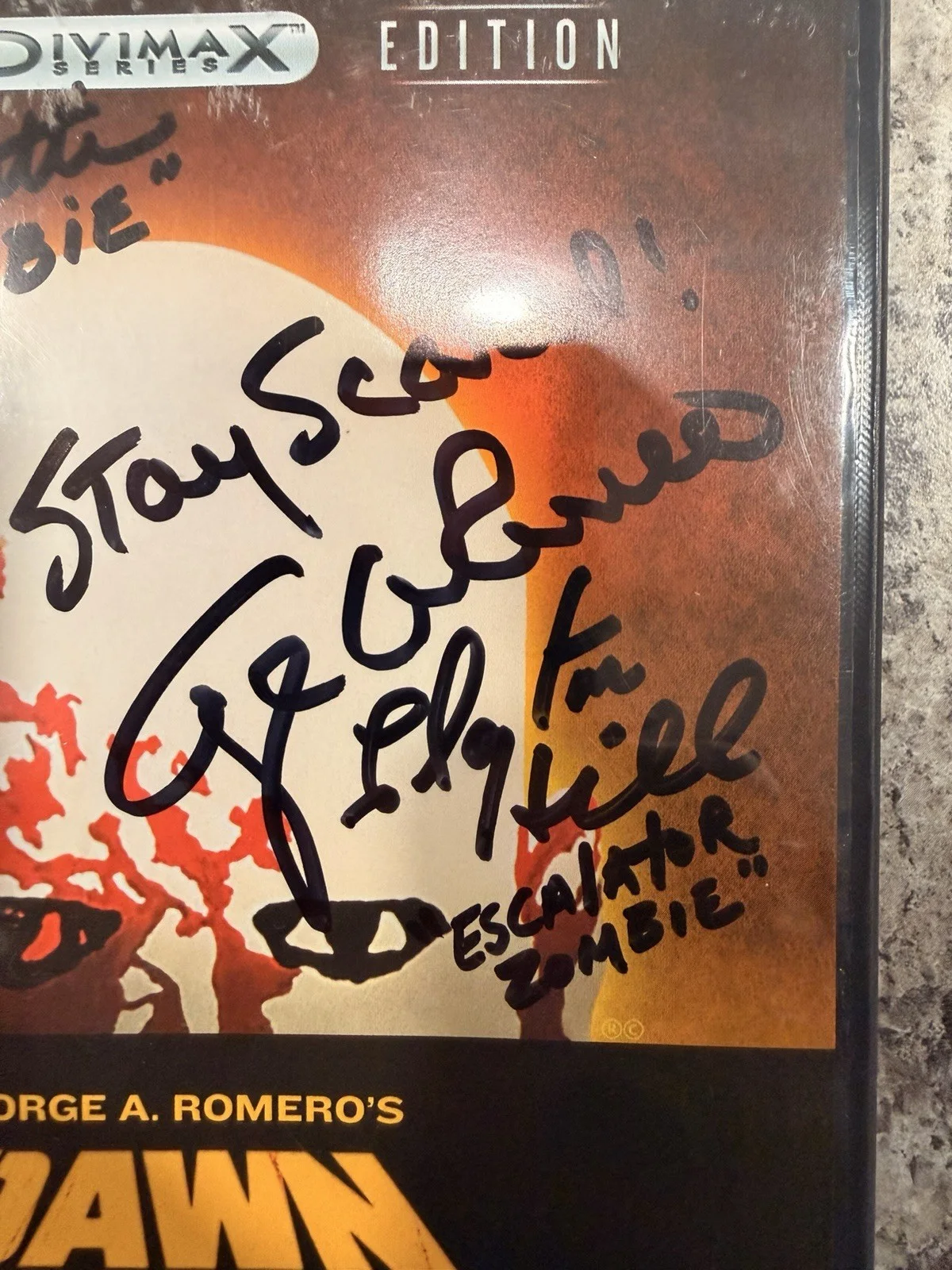 Dawn of The Dead Autograph George Romero (JSA CERTIFIED), изображение 2