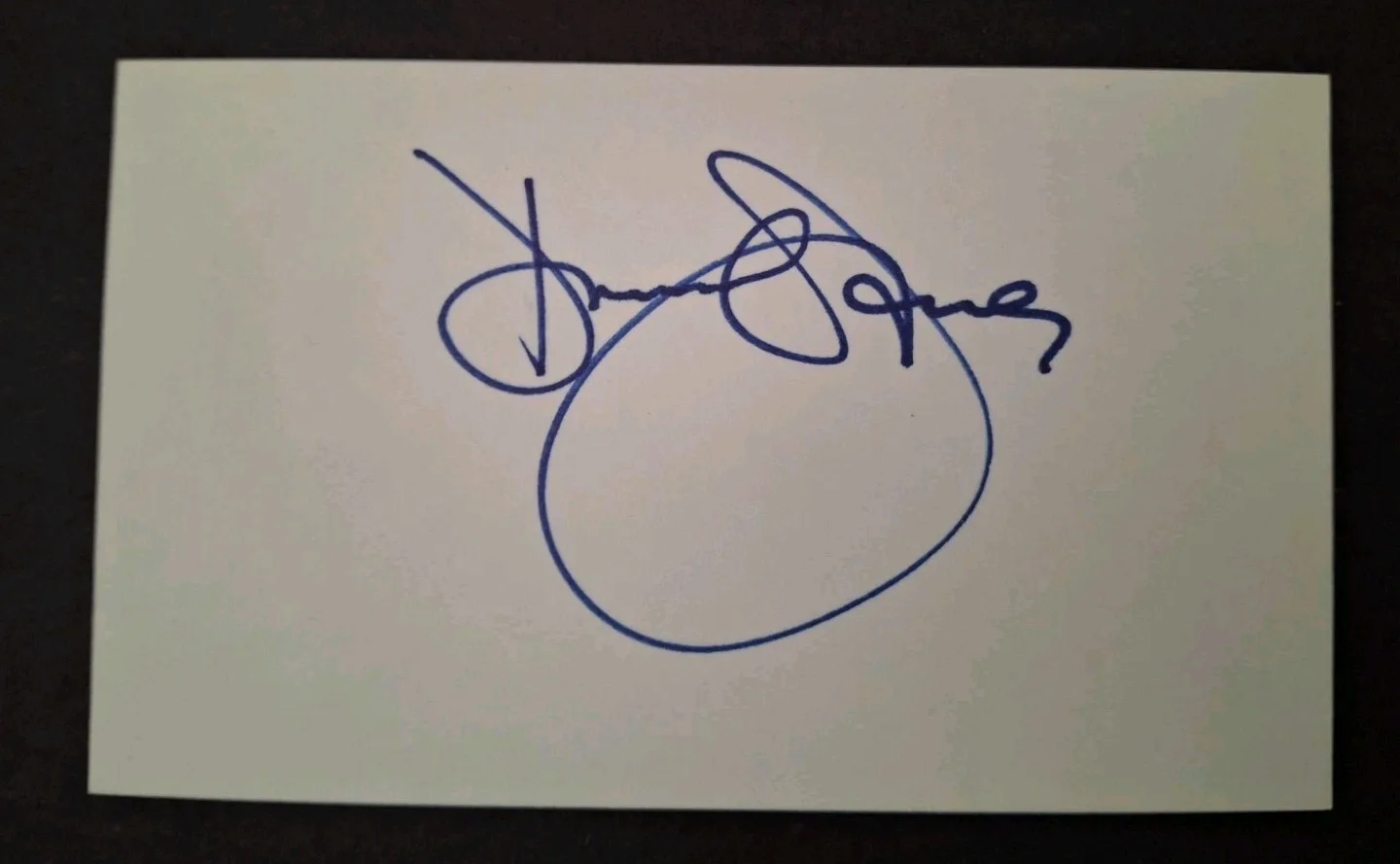 DAVY JONES - " THE MONKEES " SINGER SIGNED 3x5 Index Card - W/PROOF, image 4