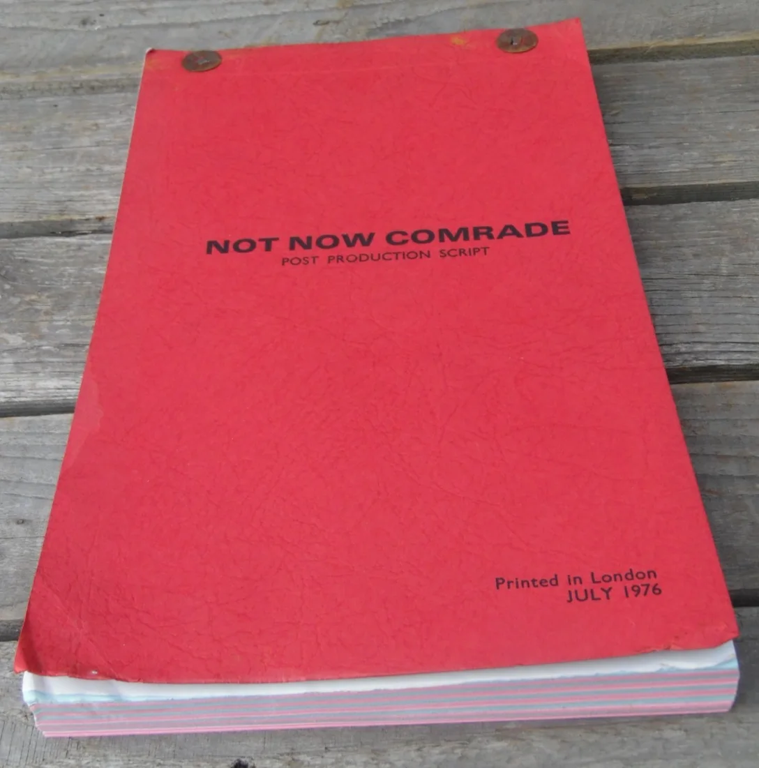 Vintage "NOT NOW COMRADE" Genuine Original Release Movie Script 1976, image 4