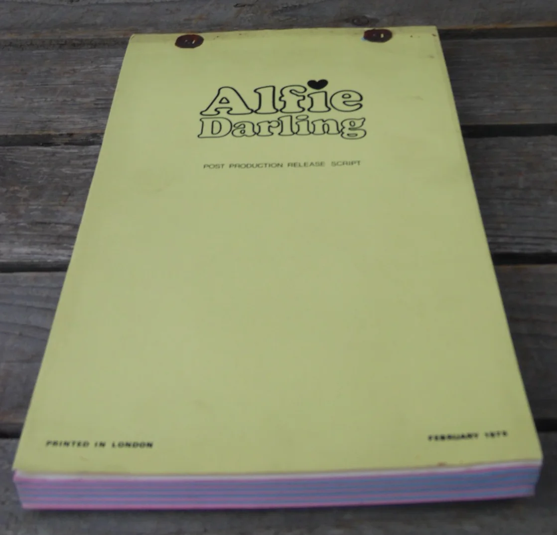 Vintage "ALFIE DARLING" Genuine Original Release Movie Script 1975, изображение 5