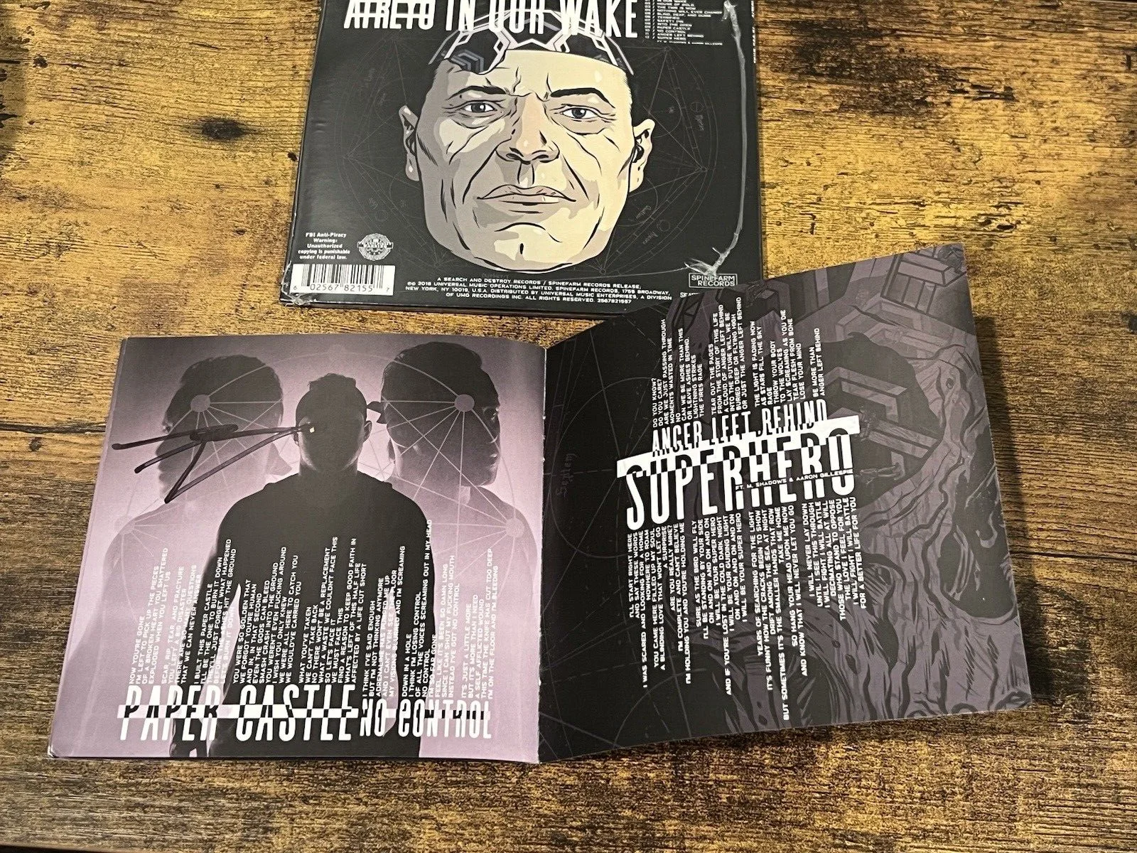 ATREYU IN OUR WAKE SIGNED CD ALL 5 MEMBERS AUTO RARE AUTOGRAPHED METALCORE, изображение 4