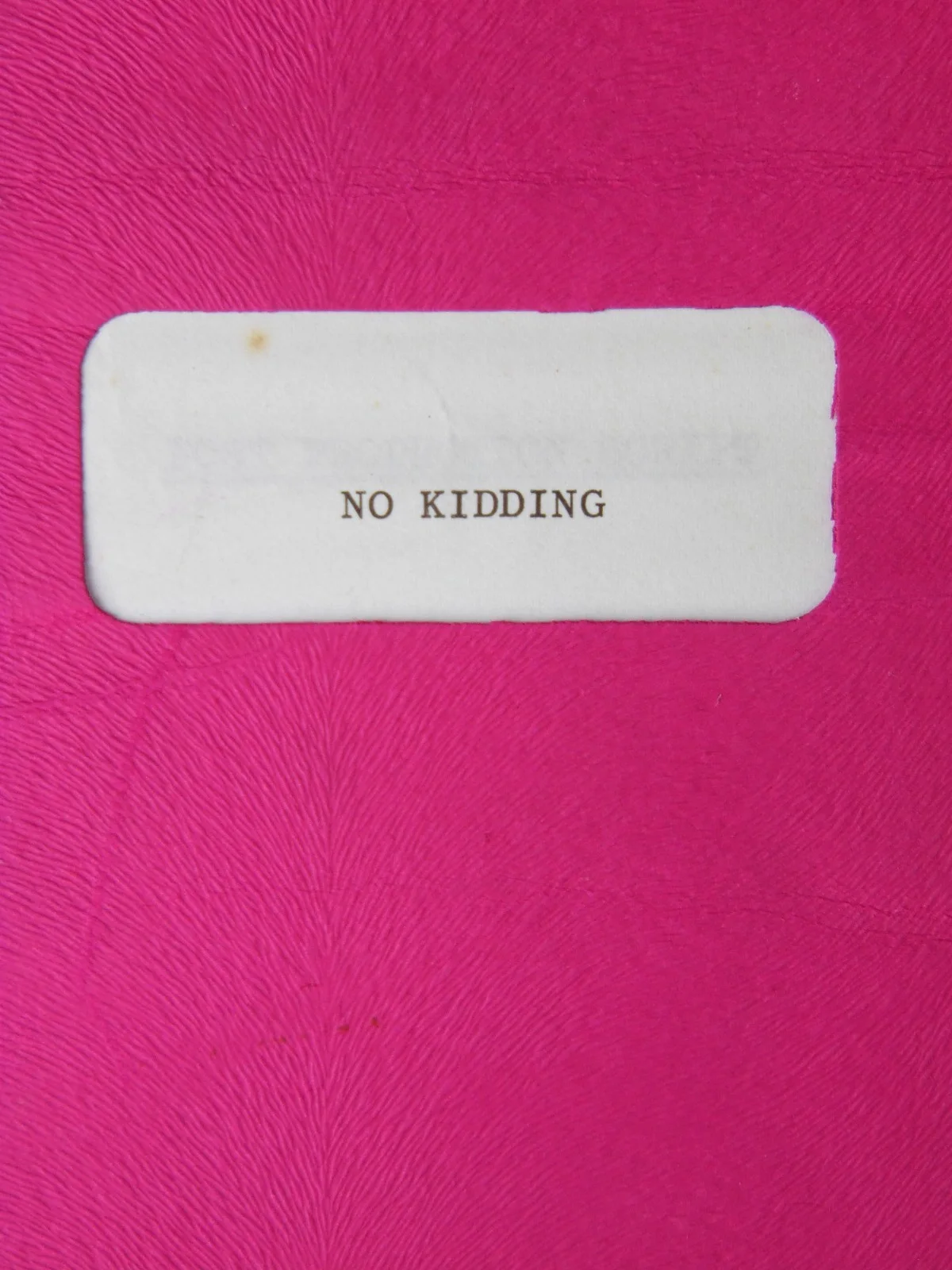 Vintage "NO KIDDING" Original Post Production Master Copy Movie Script 1960, image 3