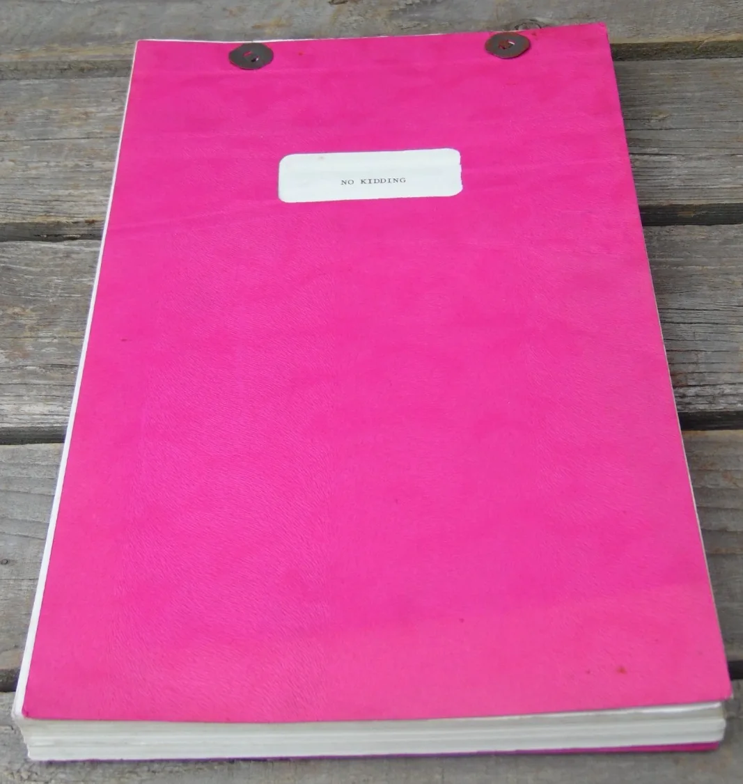 Vintage "NO KIDDING" Original Post Production Master Copy Movie Script 1960, image 5