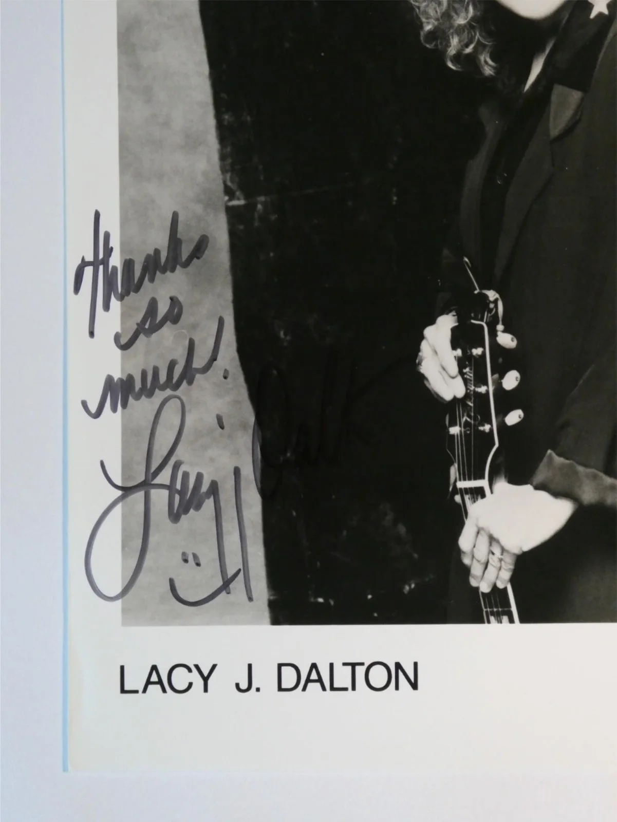 Lacy J Dalton Signed B&W 8x10 Photo Autographed, изображение 2