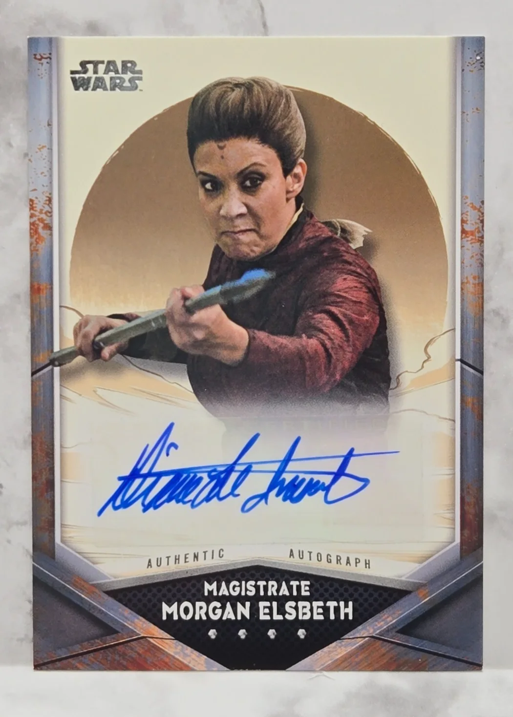 Diana Lee Inosanto — Diana Lee Inosanto / Morgan Elsbeth A-DLI auto 2021 Topps Mandalorian Season 2