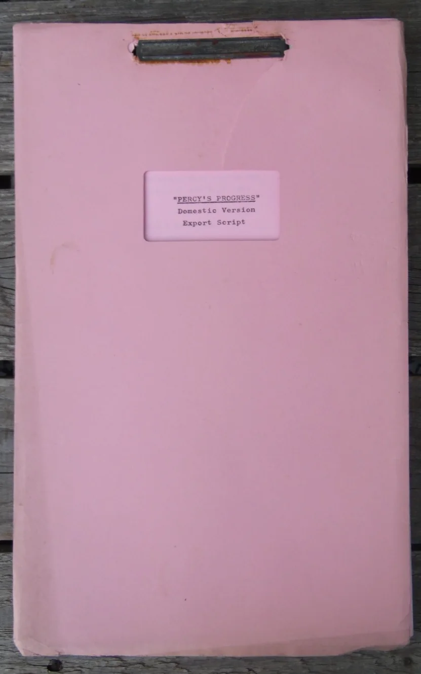 Vintage "PERCYS PROGRESS" Original Domestic Version Export Movie Script 1974, image 5