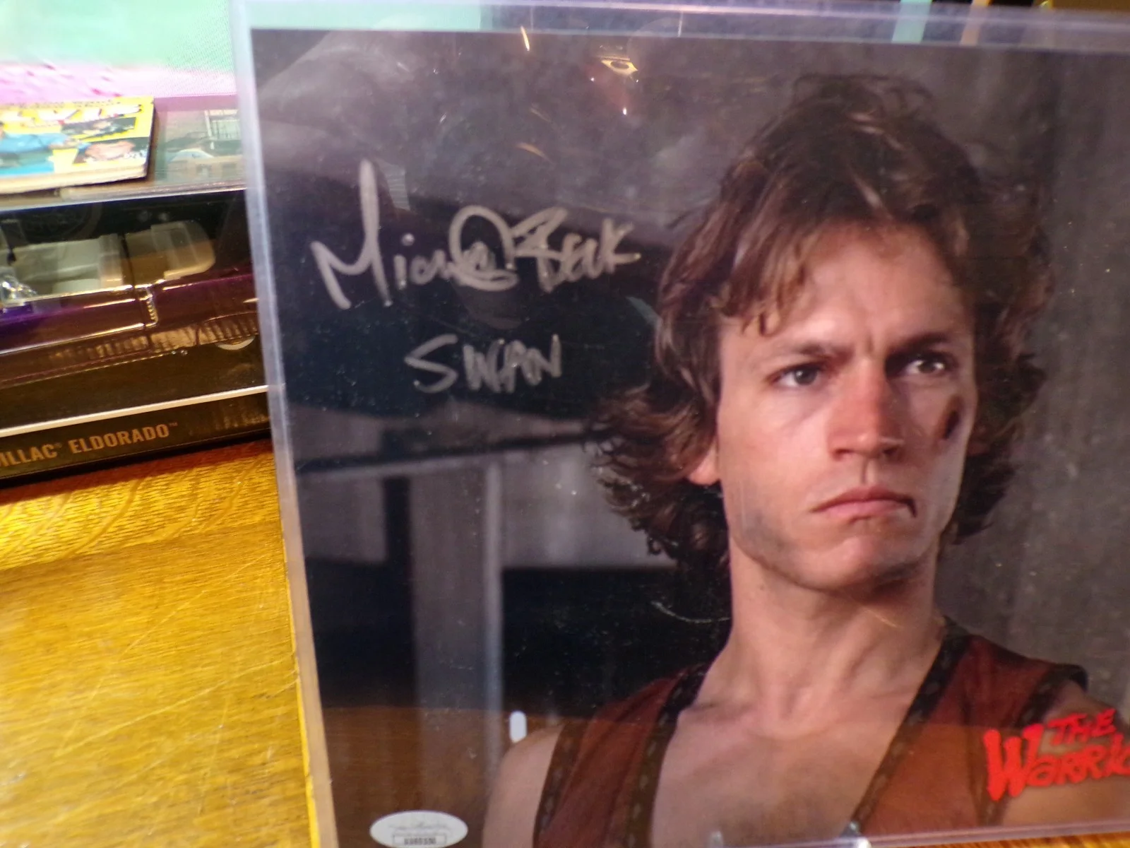 MICHAEL BECK — MICHAEL BECK [SWAN] THE WARRIORS AUTOGRAPH PHOTO 8" X 10" JSA #UU69550 FREE SHIP, изображение 2