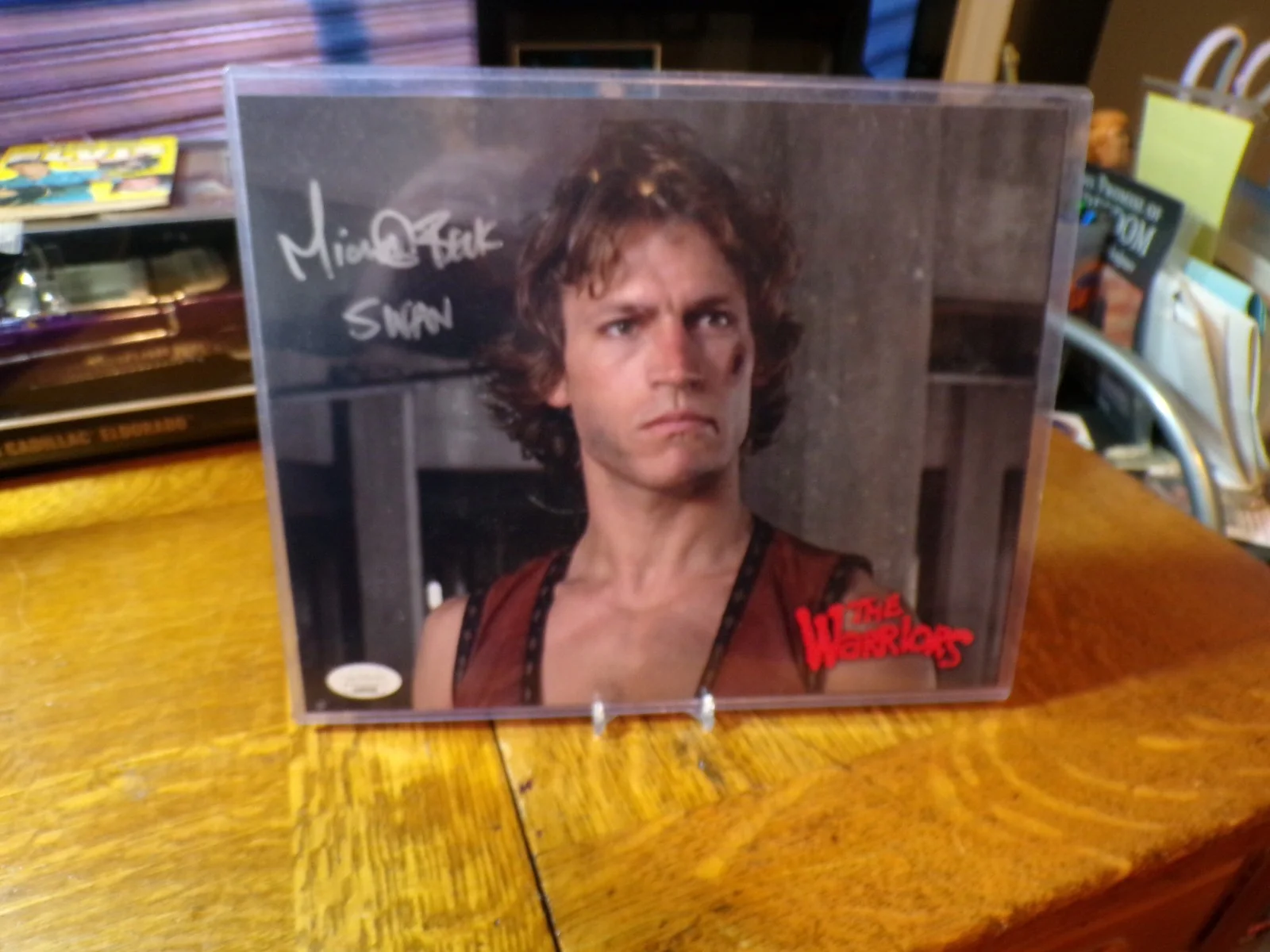 MICHAEL BECK — MICHAEL BECK [SWAN] THE WARRIORS AUTOGRAPH PHOTO 8" X 10" JSA #UU69550 FREE SHIP, изображение 4