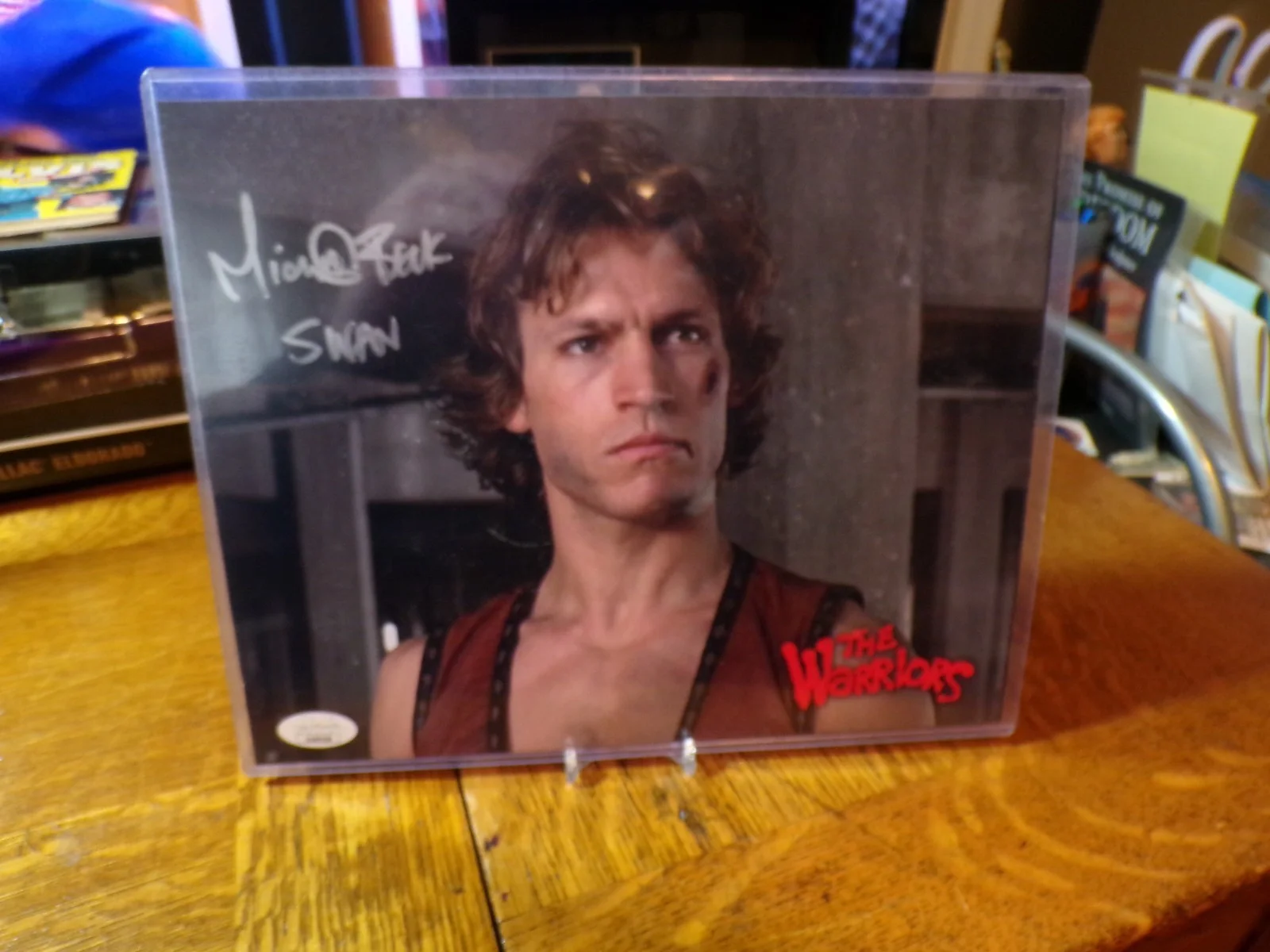 MICHAEL BECK — MICHAEL BECK [SWAN] THE WARRIORS AUTOGRAPH PHOTO 8" X 10" JSA #UU69550 FREE SHIP, изображение 5
