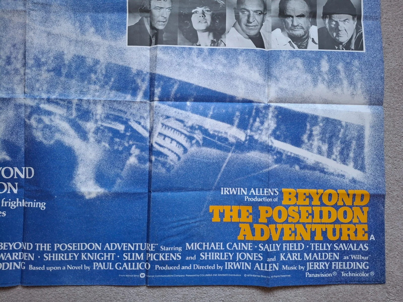 Beyond The Poseidon Adventure Rare & Original UK Quad Film Cinema Movie Poster, изображение 4