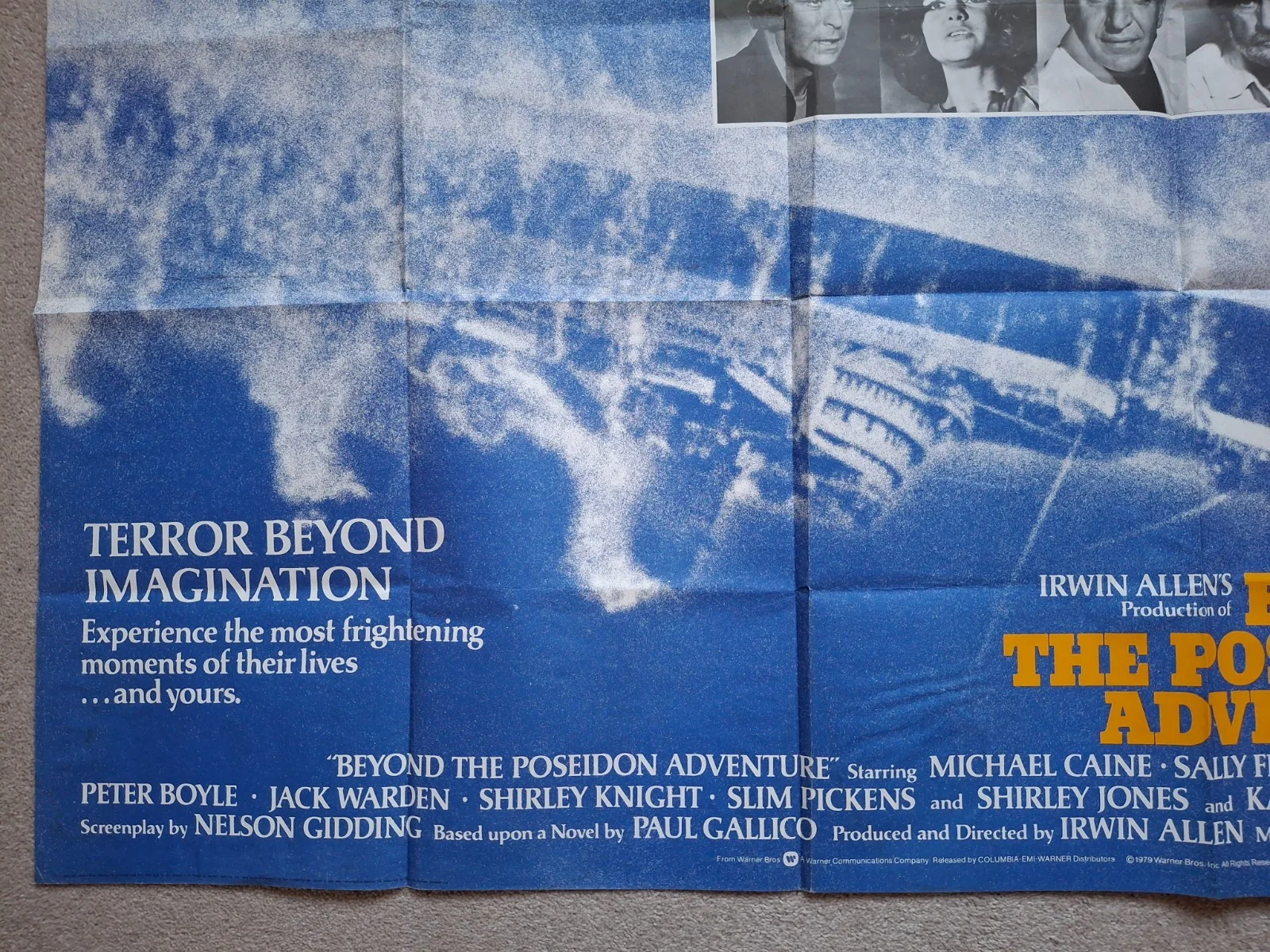 Beyond The Poseidon Adventure Rare & Original UK Quad Film Cinema Movie Poster, изображение 5