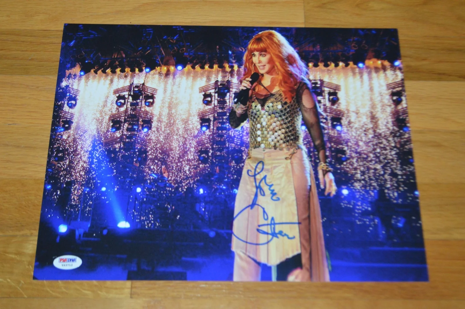 Cher Autographed Vintage 11x14 Color Photo with PSA COA, image 2