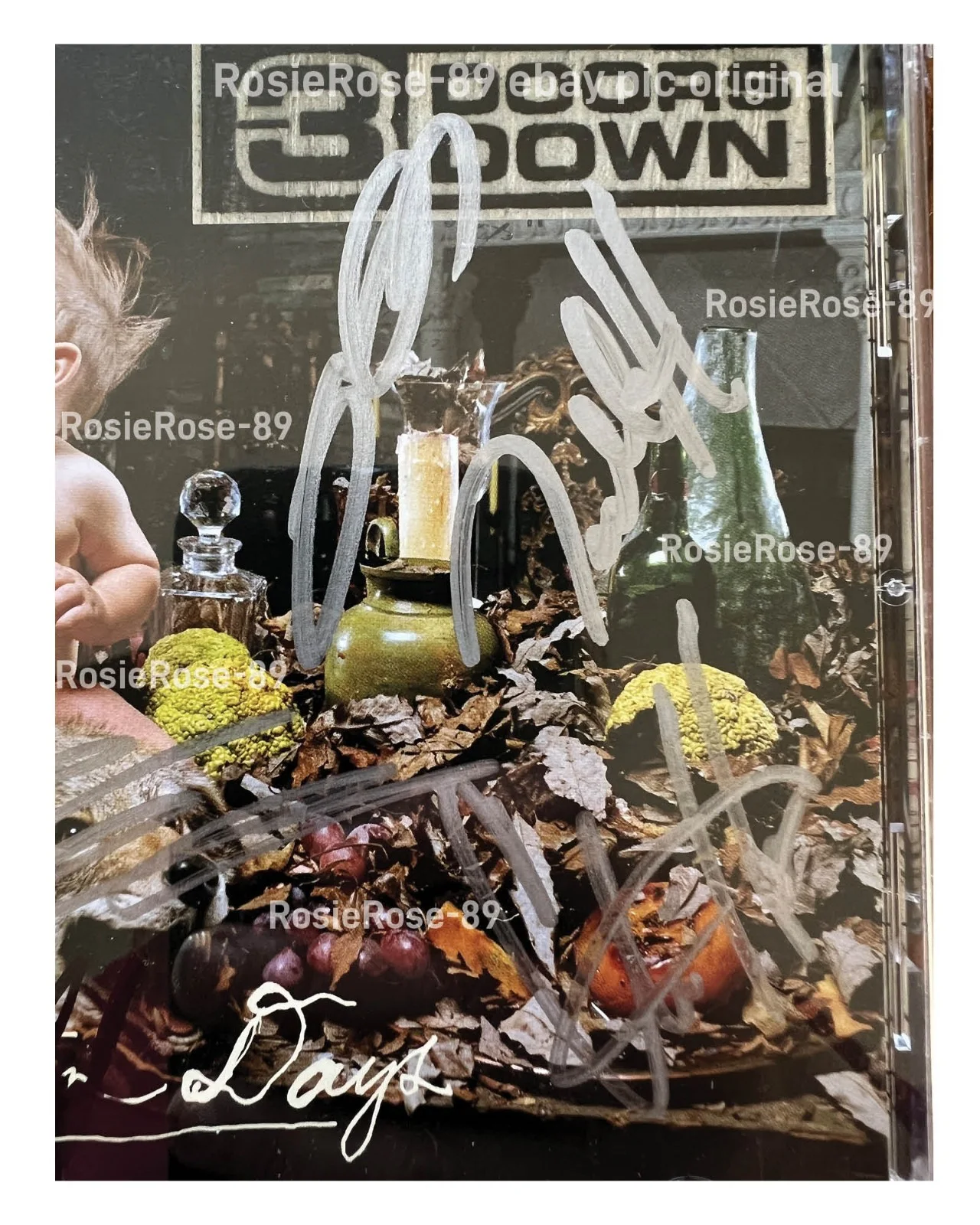 3 Doors Down Seventeen Days CD signed by 5 band members 2005 tour UNPLAYED, image 4