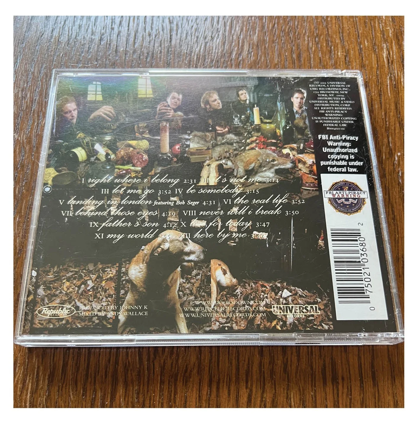 3 Doors Down Seventeen Days CD signed by 5 band members 2005 tour UNPLAYED, image 5