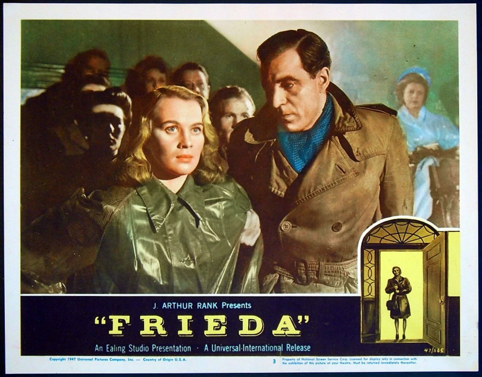FRIEDA 1947 Mai Zetterling, David Farrar, Albert Lieven US LOBBY SET, image 3