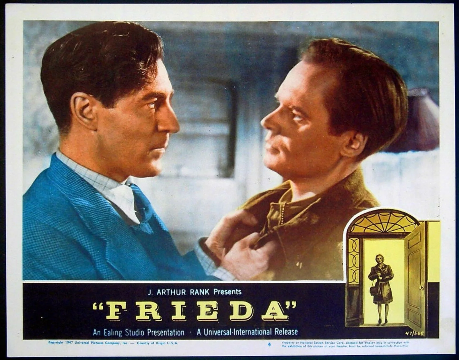 FRIEDA 1947 Mai Zetterling, David Farrar, Albert Lieven US LOBBY SET, image 4