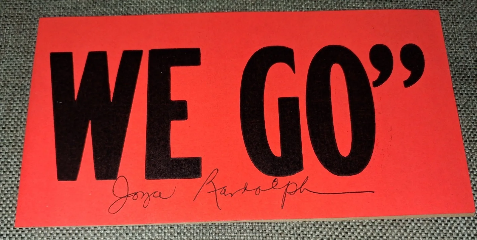 RARE HONEYMOONERS ART CARNEY & JOYCE R. SIGNED "AWAY WE GO" - BUMPER STICKER COA, изображение 4