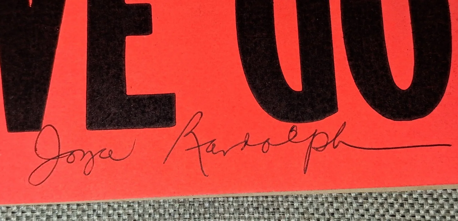 RARE HONEYMOONERS ART CARNEY & JOYCE R. SIGNED "AWAY WE GO" - BUMPER STICKER COA, изображение 5