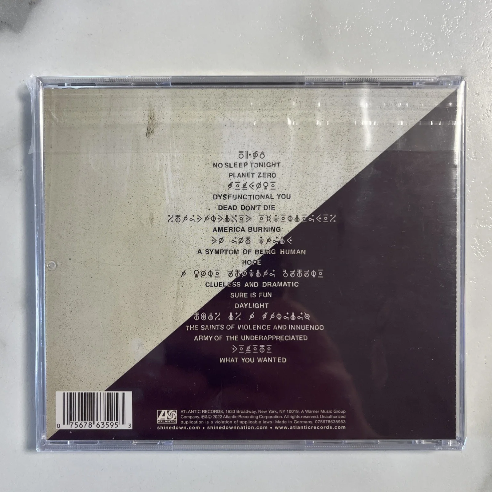 Shinedown Planet Zero CD Signed Autographed Sealed, image 2