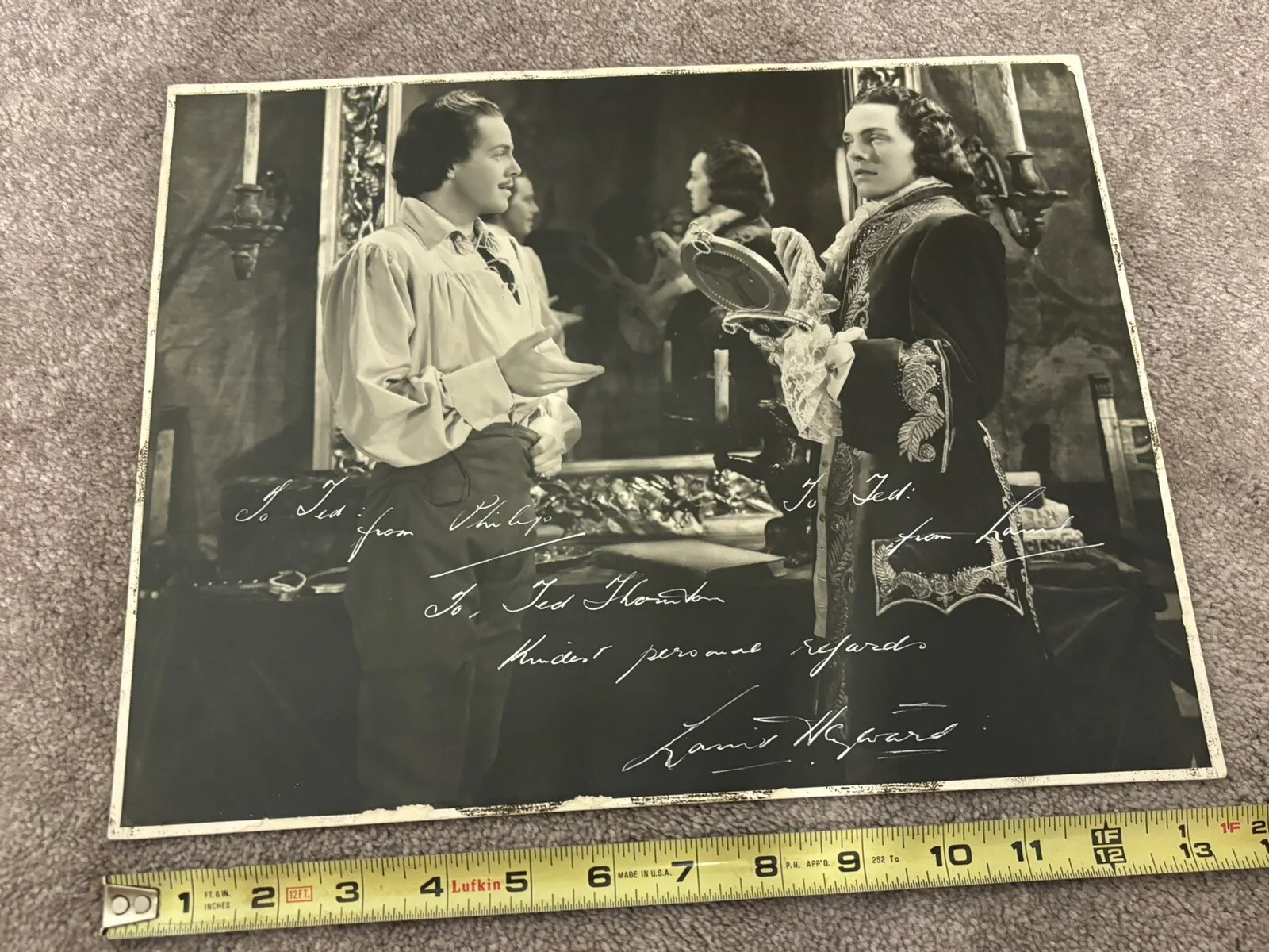 Louis Hayward Man In Iron Mask 1939 Signed Autograph Jsa Photo Rare! Pleaseread, изображение 3
