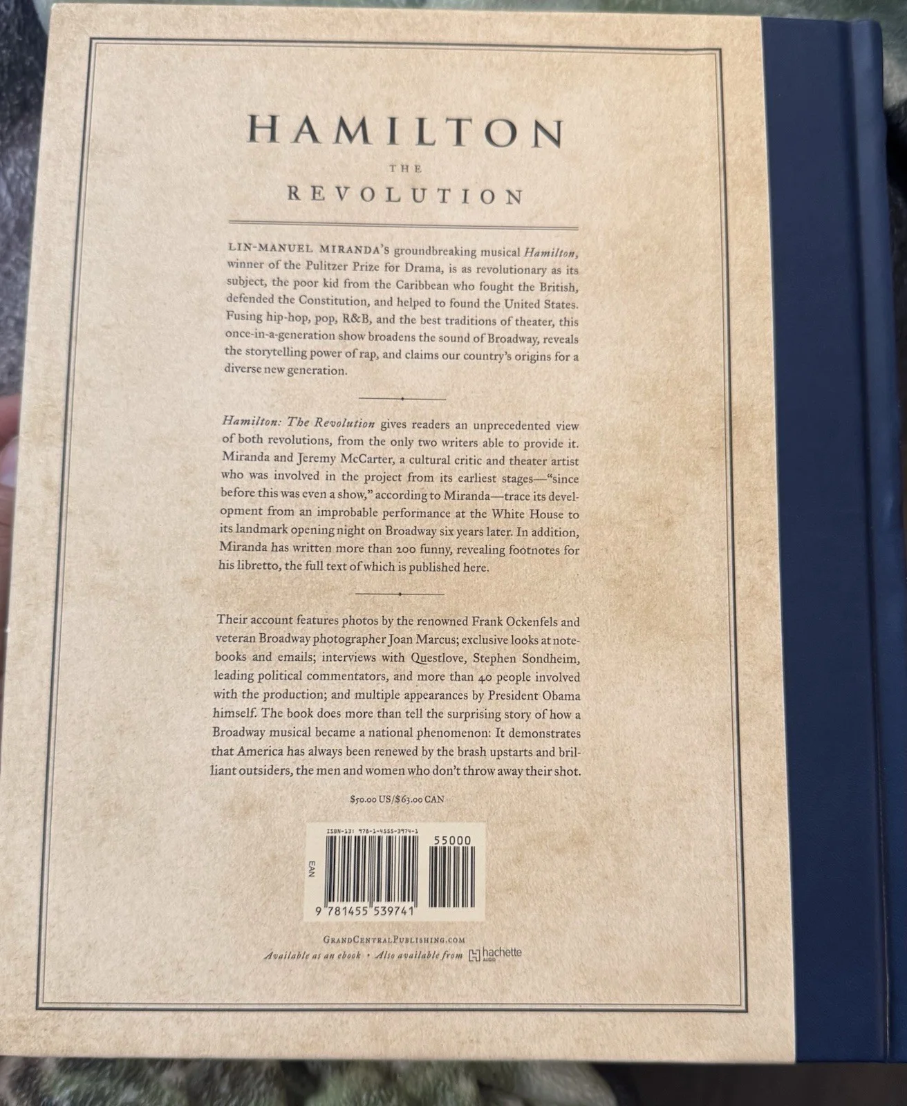 Lin-Manuel Miranda — Lin Manuel Miranda Signed Autographed Book , Hamilton The Revolution, image 3
