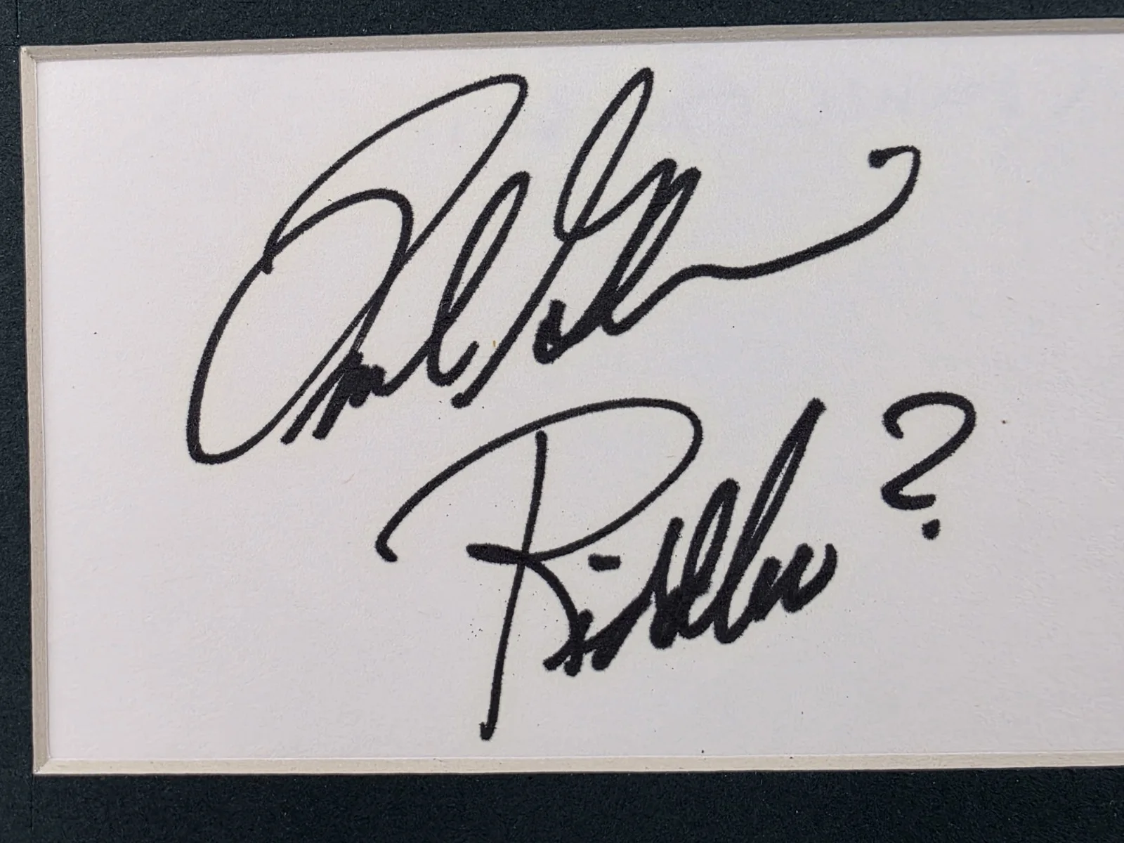 Frank Gorshin — The Riddler Frank Gorshin Autograph w/ COA 11x14 Matte, image 3