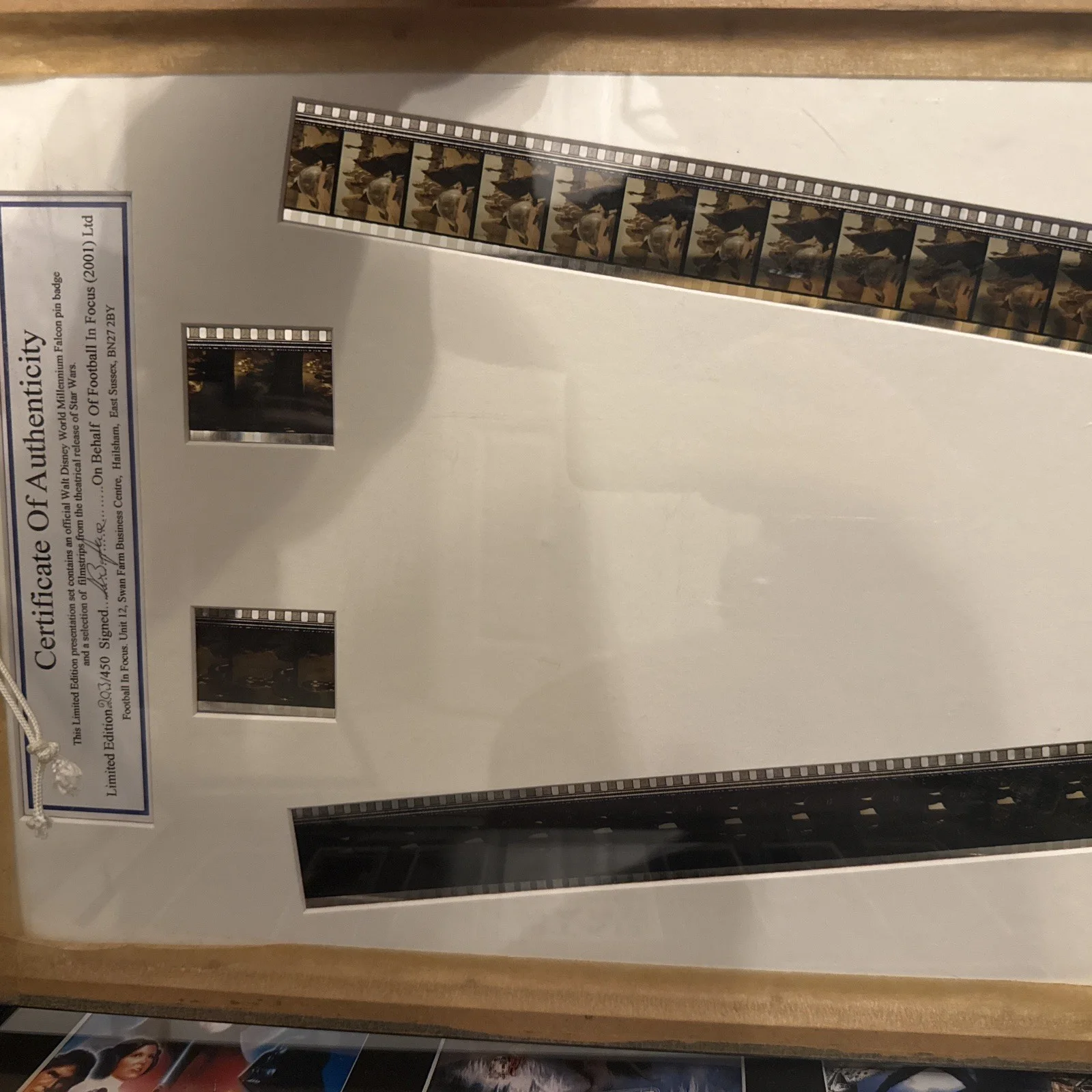 Star Wars A New Hope Original Film Cell Ltd Edition 303/430 Framed Display 35mm, image 2