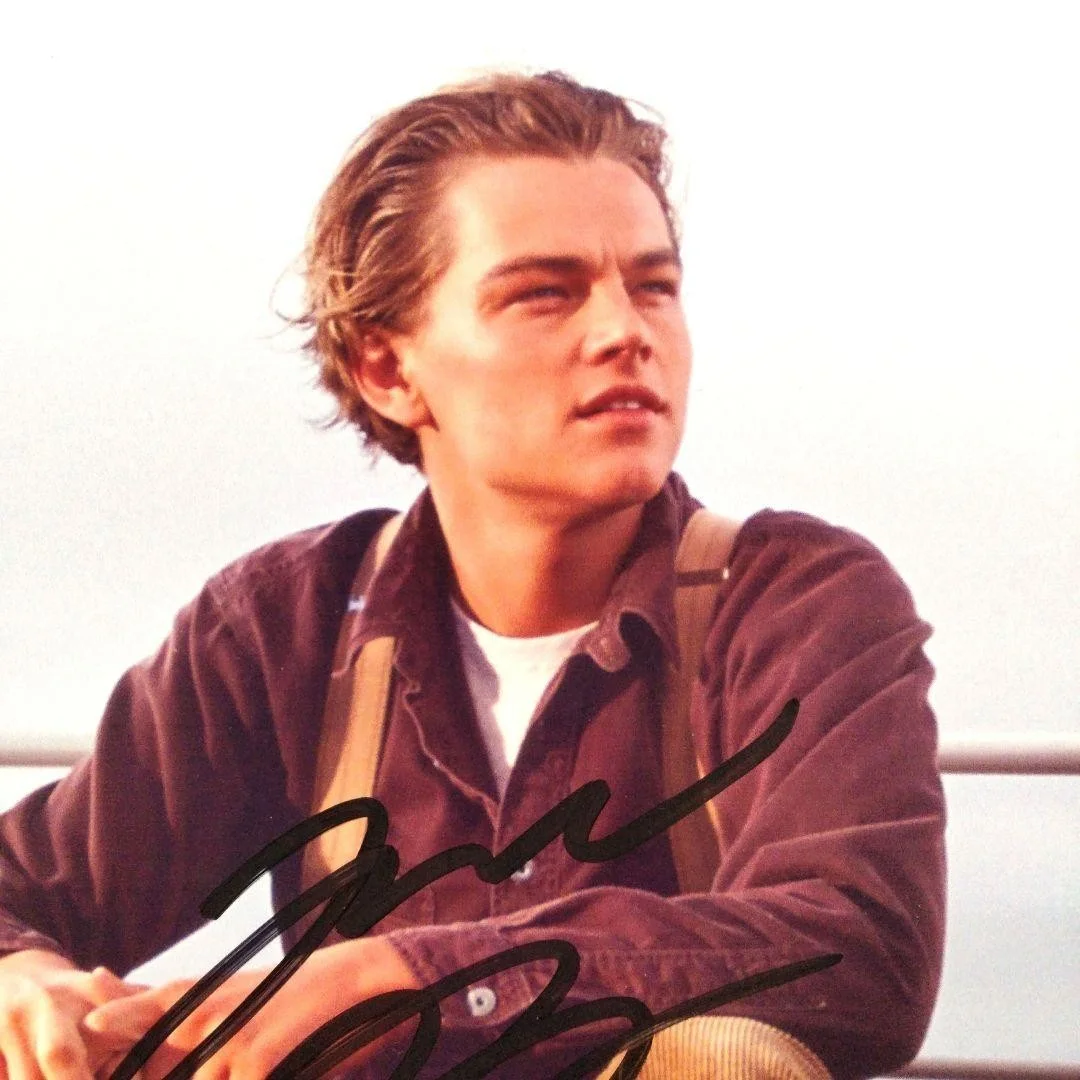 Leonardo DiCaprio — Leonardo DiCaprio Autographed 2L Photo Titanic Signed Collectible, изображение 2