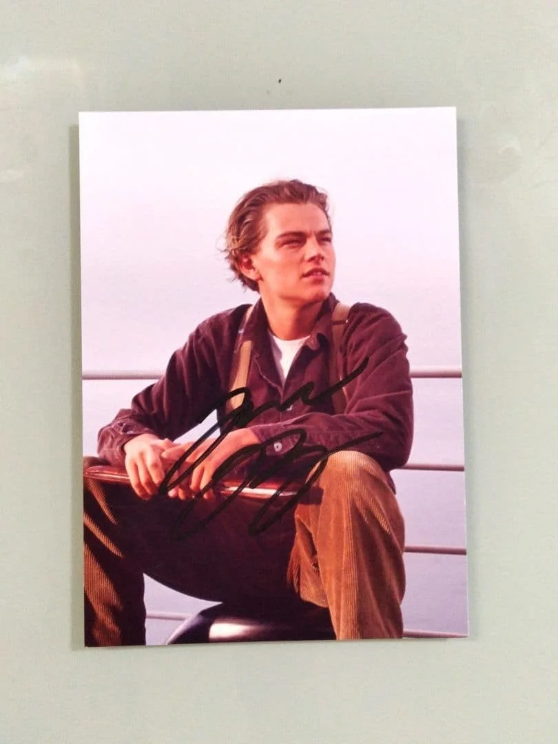 Leonardo DiCaprio — Leonardo DiCaprio Autographed 2L Photo Titanic Signed Collectible, изображение 3