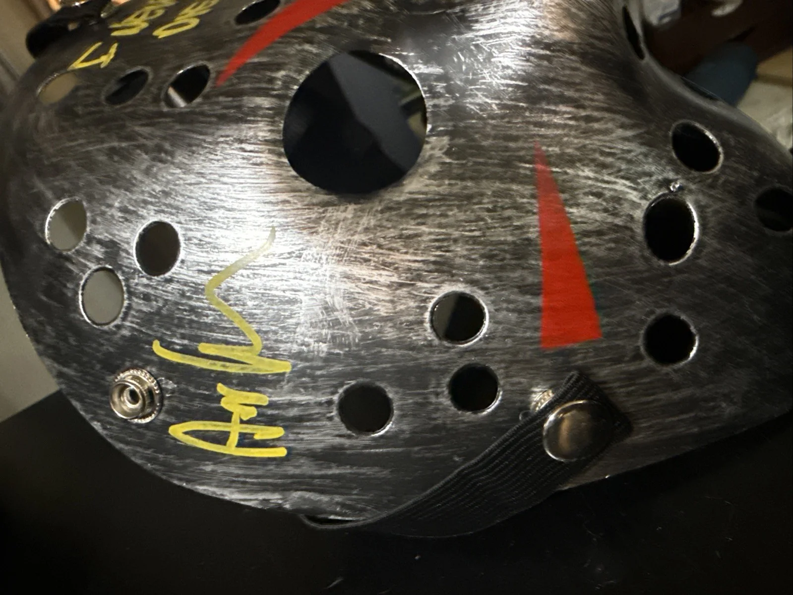 ari lehman — Badass Jason Voorhee Authentic Certified Signed Jason Mask by Ari Lehman, изображение 2