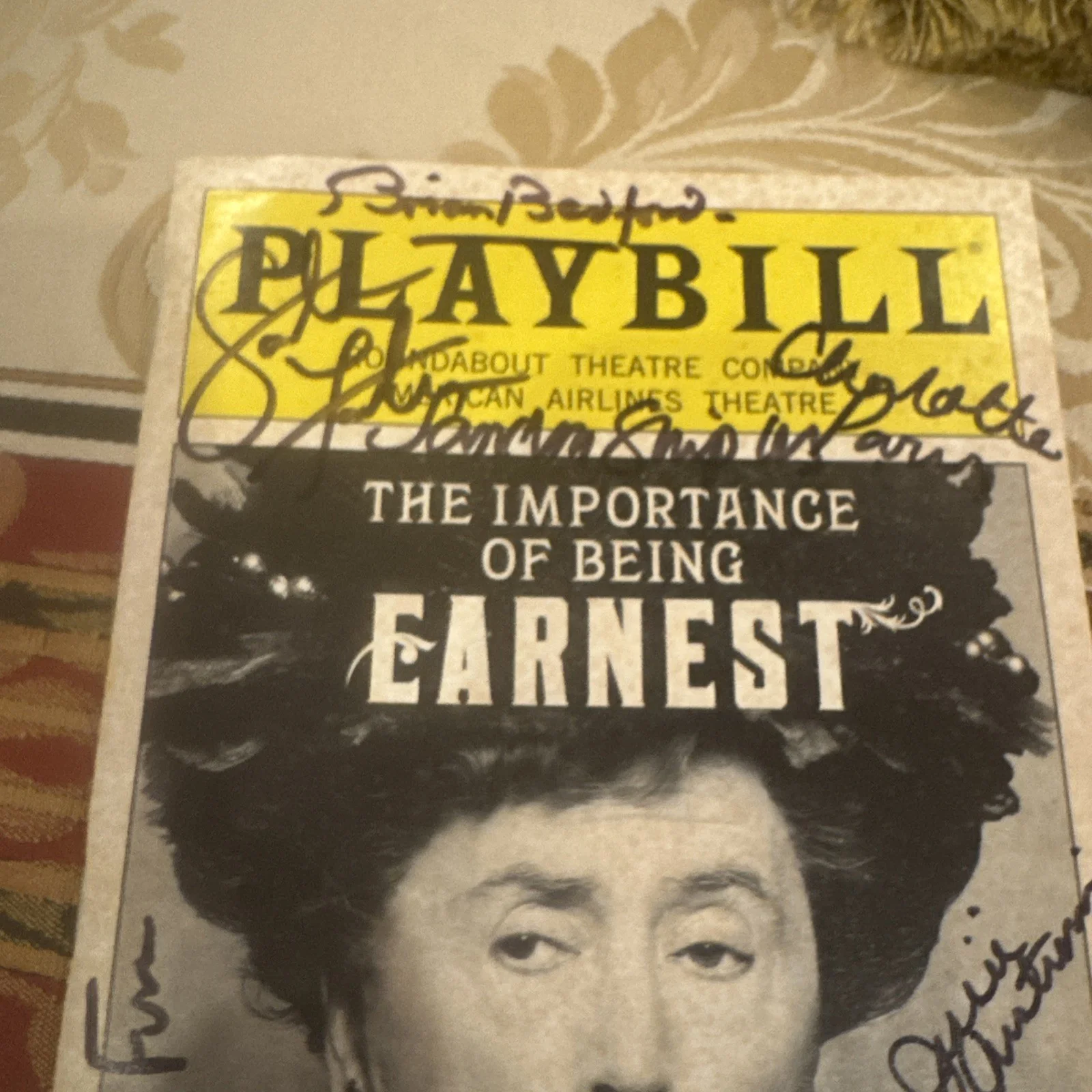 BRIAN BEDFORD Signed Autographed Playbill, image 2