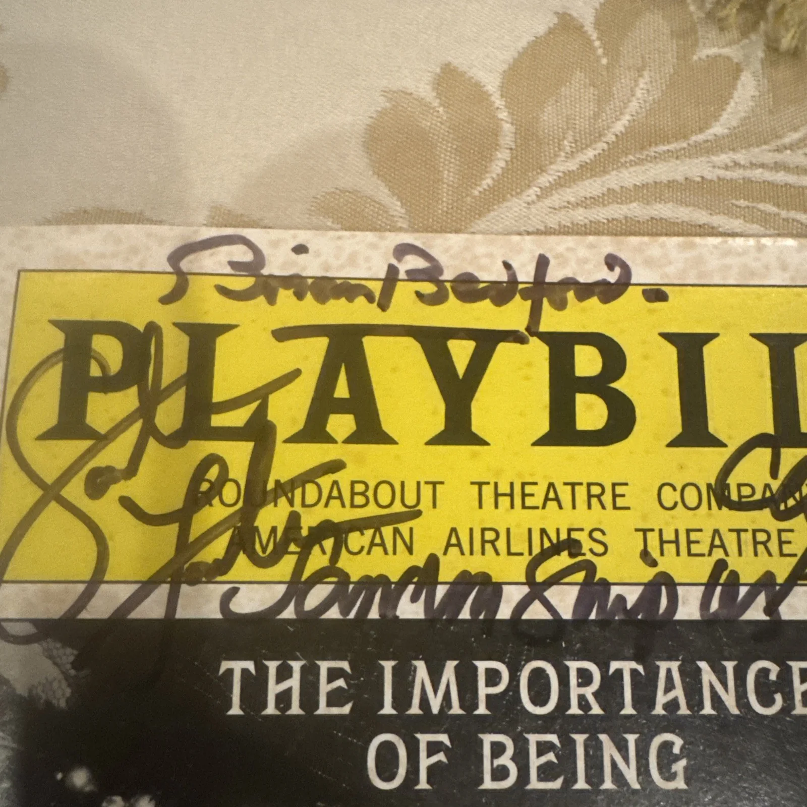 BRIAN BEDFORD Signed Autographed Playbill, image 3