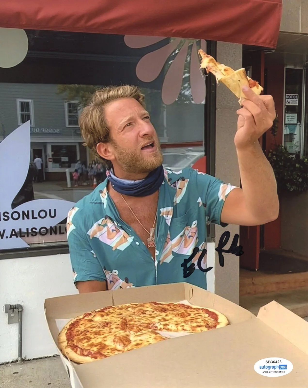 DAVE PORTNOY — Dave Portnoy signed "ONE BITE PIZZA" 8x10 Photo BARSTOOL SPORTS b Auto ACOA COA, изображение 4