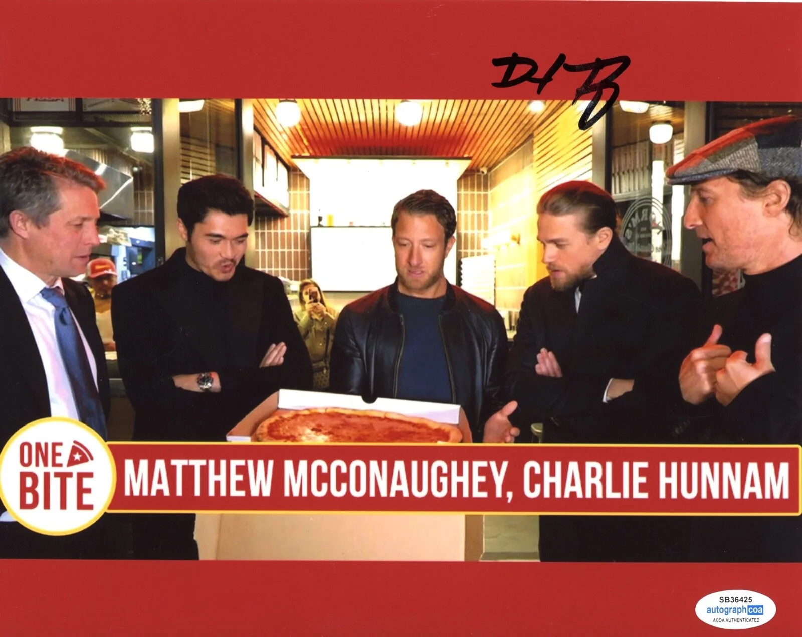 DAVE PORTNOY — Dave Portnoy signed "ONE BITE PIZZA" 8x10 Photo BARSTOOL SPORTS c Auto ACOA COA, изображение 3