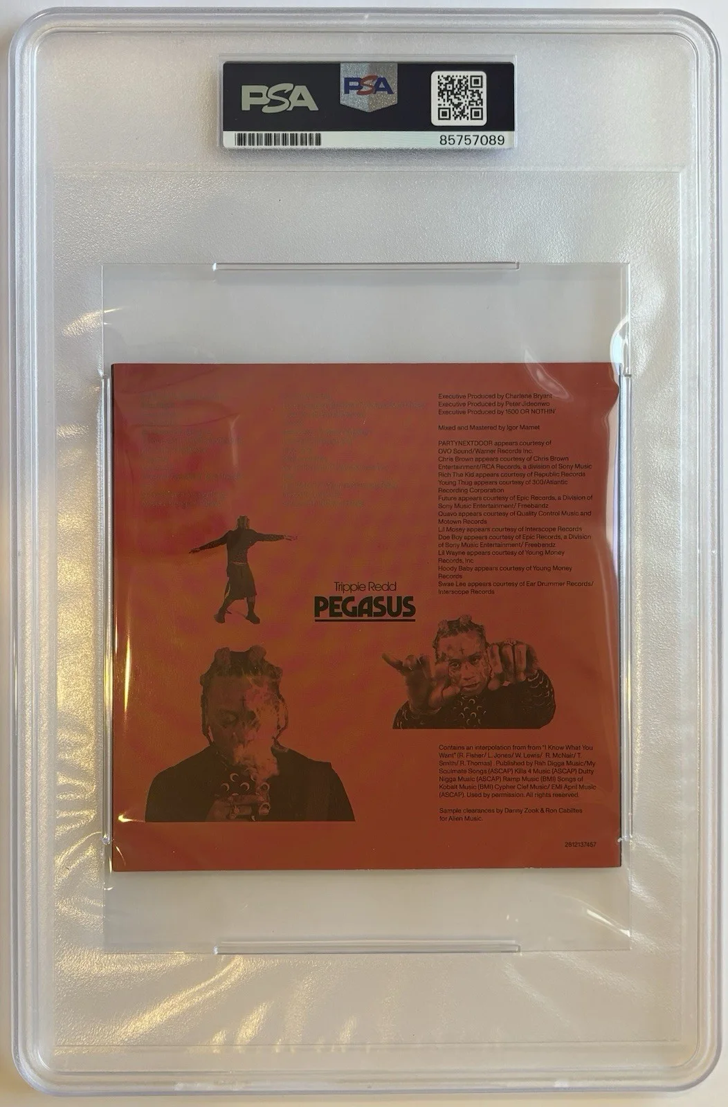 Trippie Redd Autographed/Signed Pegasus CD Insert PSA Encapsulated!, image 2