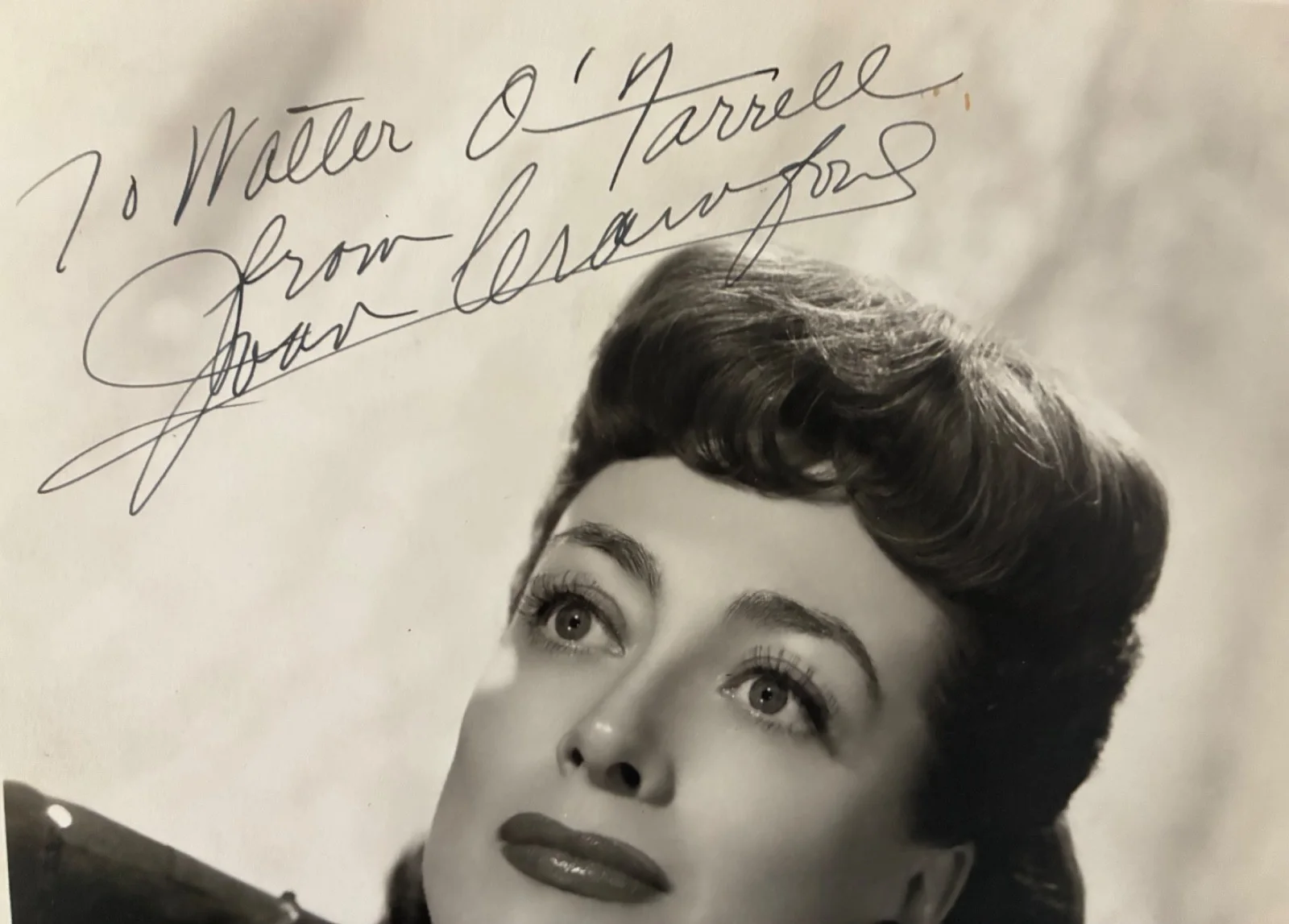 Joan Crawford — Vintage JOAN CRAWFORD Signed 8x10 Photo Autographed Inscribed 1940s MGM Star, image 2