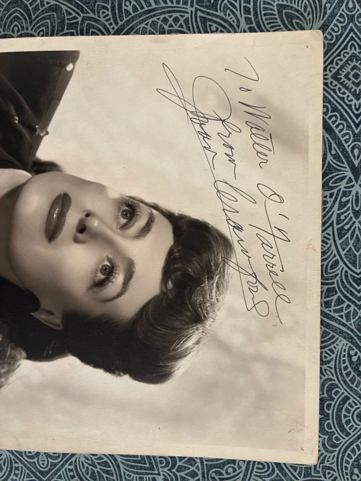 Joan Crawford — Vintage JOAN CRAWFORD Signed 8x10 Photo Autographed Inscribed 1940s MGM Star, image 5
