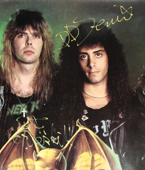 Rare 1988 OVERKILL Tours Poster Signed by All Thrash Metal Band Members, image 3