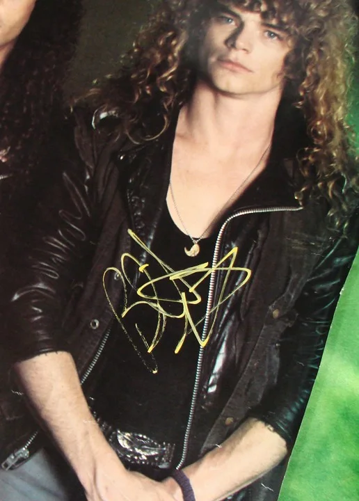 Rare 1988 OVERKILL Tours Poster Signed by All Thrash Metal Band Members, image 4