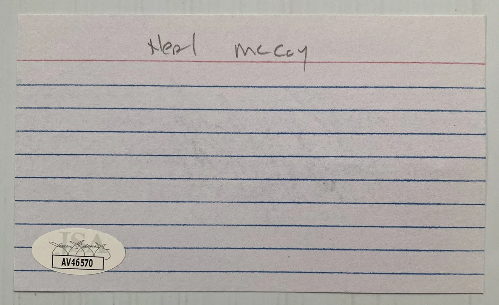 Country Singer Neal McCoy Signed Autograph 3x5 Index Card - JSA Cert - FREE S&H!, изображение 3