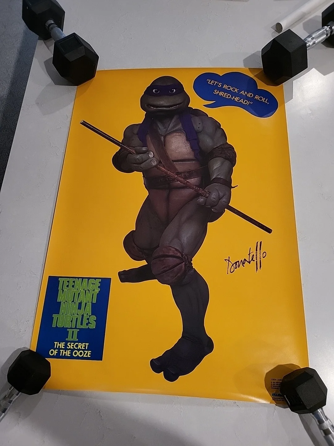 Teenage Mutant Ninja Turtles TMNT The Secret Of The Ooze Signed Posters Set Of 4, изображение 3