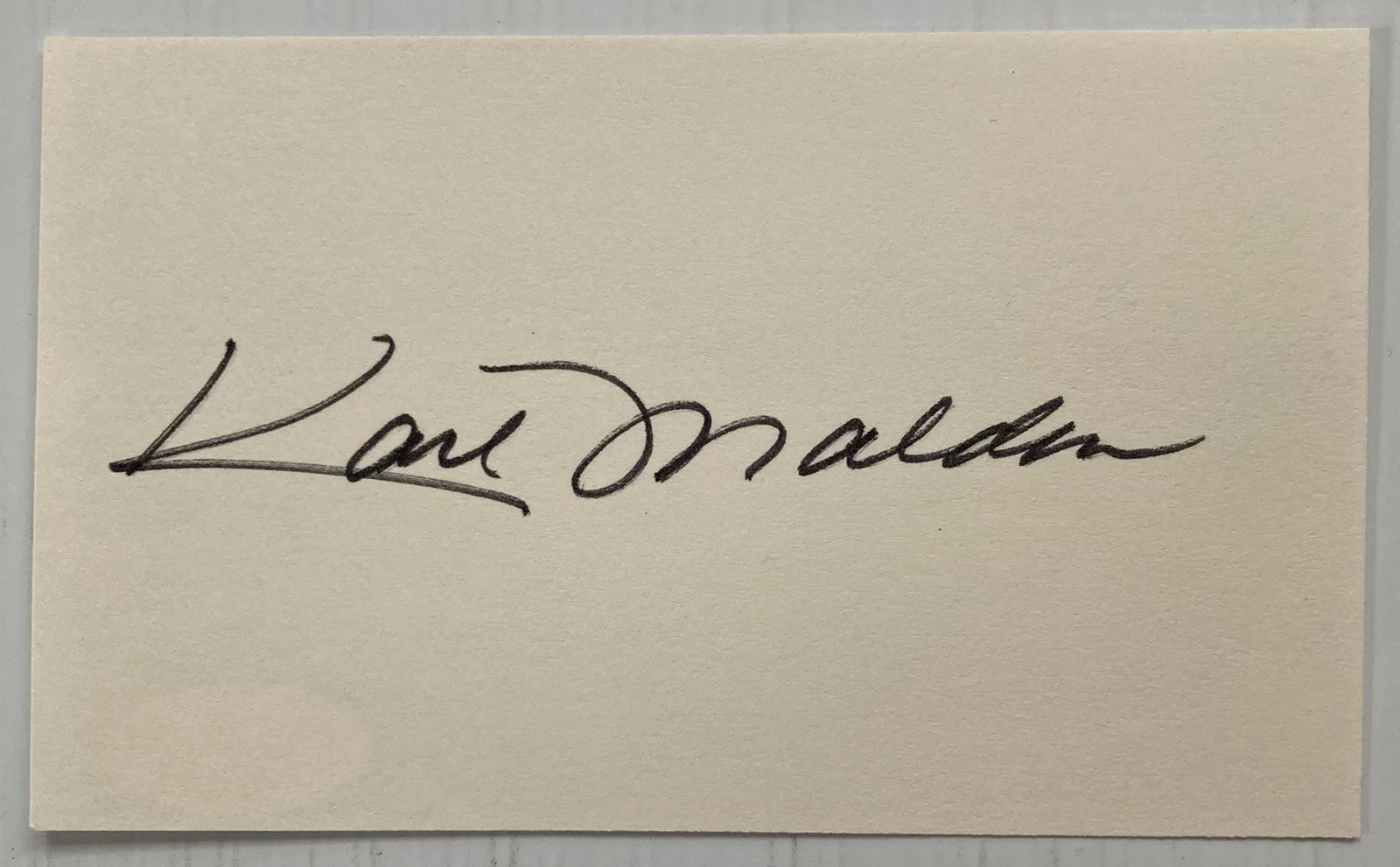 Karl Malden — Streetcar Karl Malden Signed Autograph 3x5 Index Card - JSA Cert - FREE S&H!, изображение 2