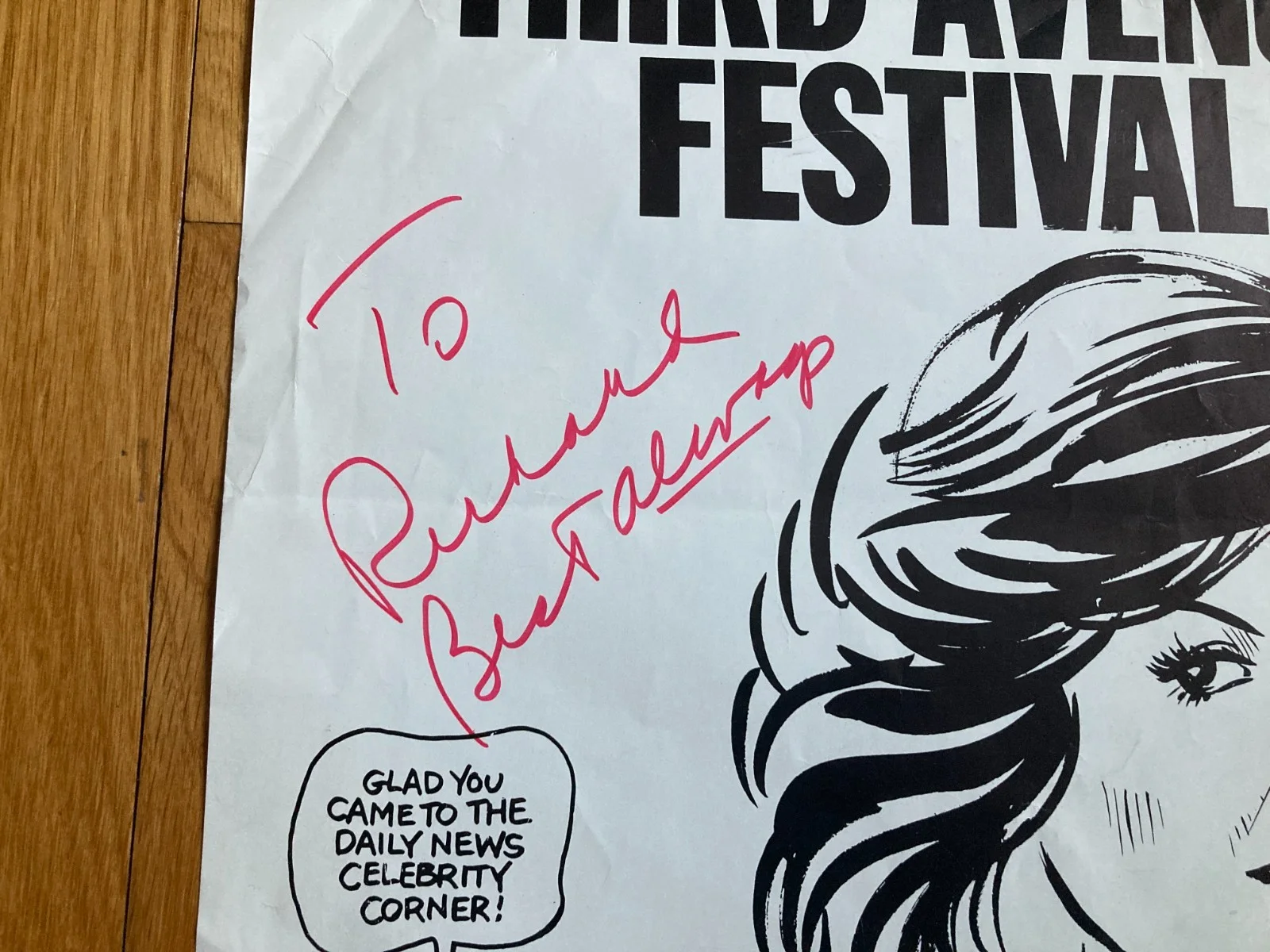 Patricia Marand — Patricia Marand Signed 11x15 Daily News 3rd Ave Festival Bill Gallo Poster Print, изображение 2